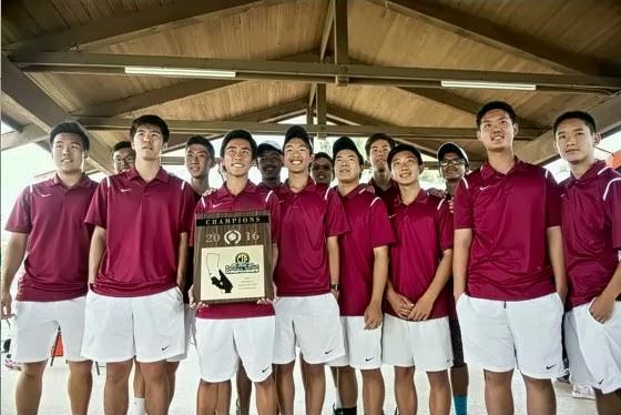 Boys  Varsity Tennis is hoping to repeat its CIF victory of last year