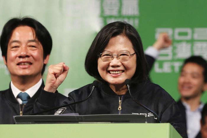 Taiwan’s President Re-elected in Landslide Election