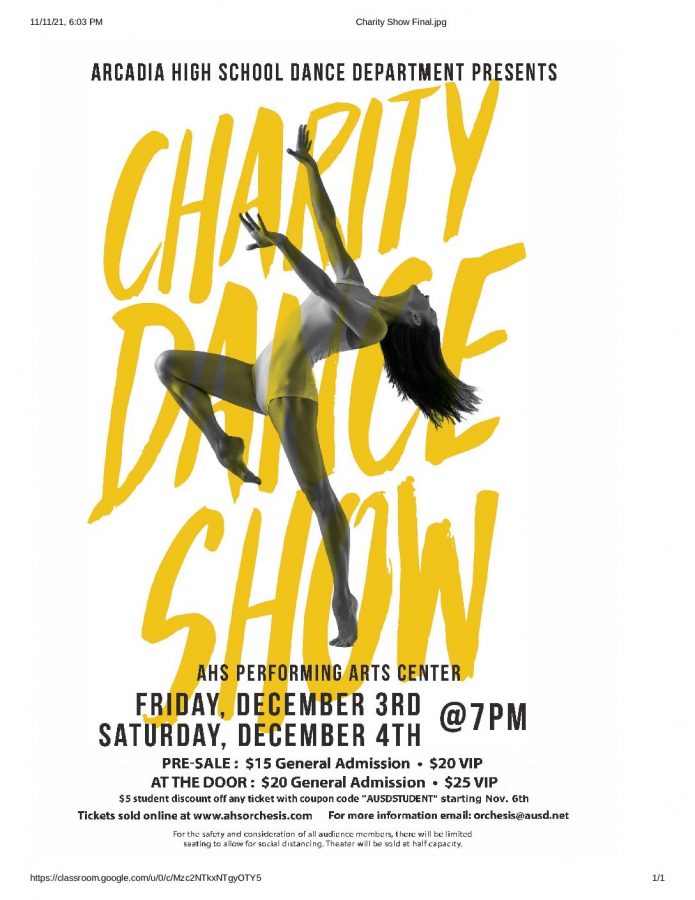 AHS Dance Department’s Charity Show is Back