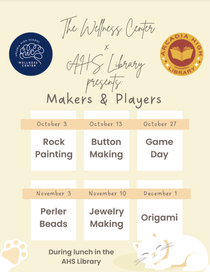 The Wellness Center x AHS Library Presents: Makers and Players