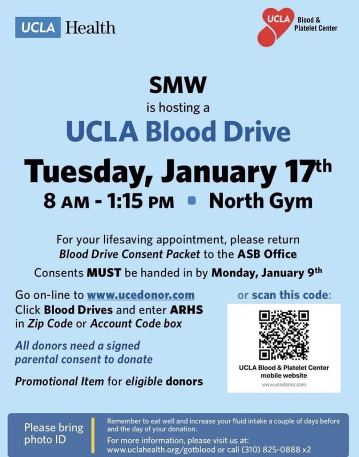 SMW Hosts UCLA Blood Drive