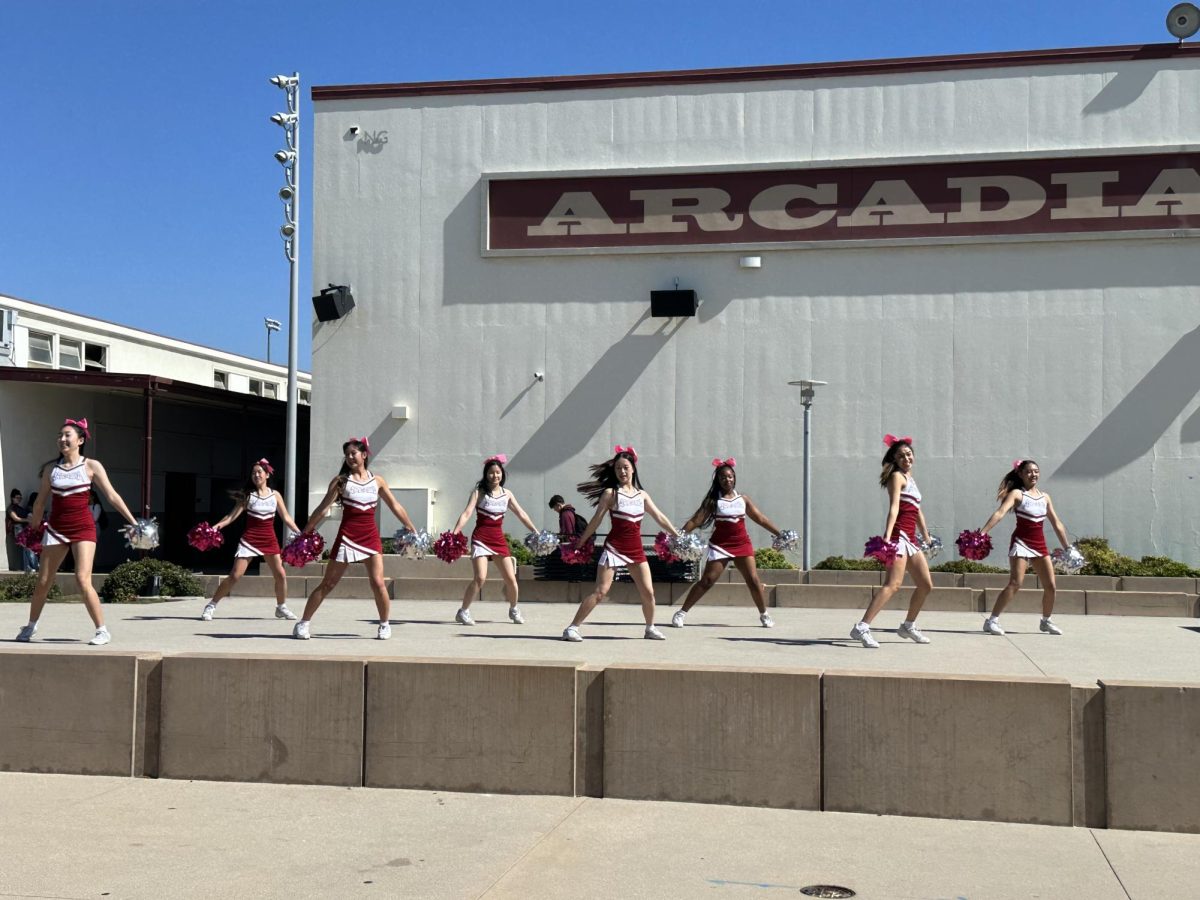 Pep Squad Promotes Last Home Football Game with a Performance