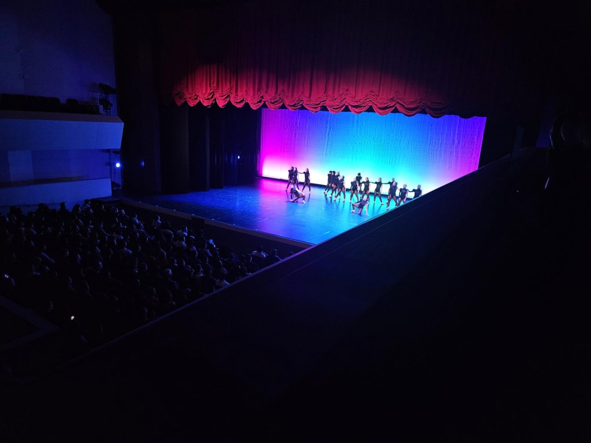 The curtain rises on the first dance of Orchesis 2023 Charity Show (performed to Attention by Todrick Hall).