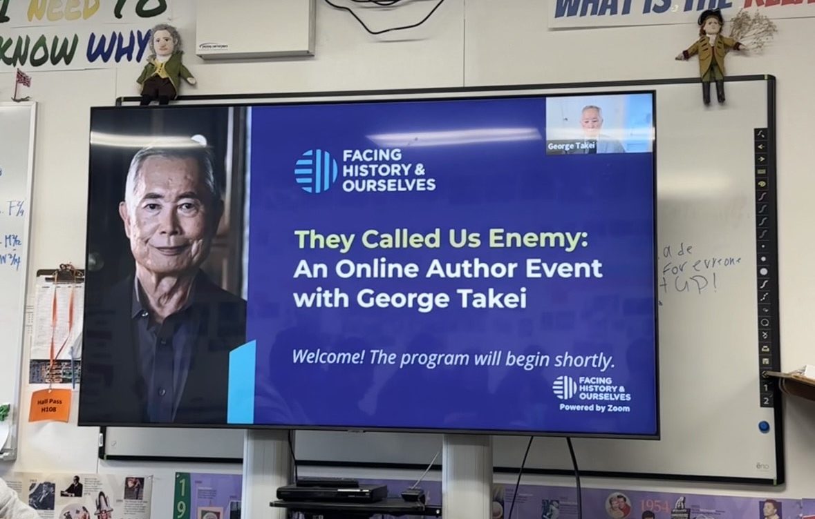 U.S. History Students Attend the They Called Us Enemy Talk with George Takei