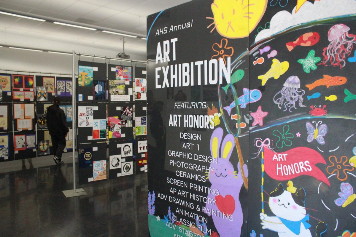 The+AHS+art+departments+annual+Art+Exhibition+included+works+by+students+in+everything+from+Graphic+Design+to+Ceramics.