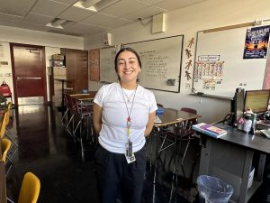 Ms. Angeles Barba in her classroom.
Stay tuned for upcoming new teacher features!