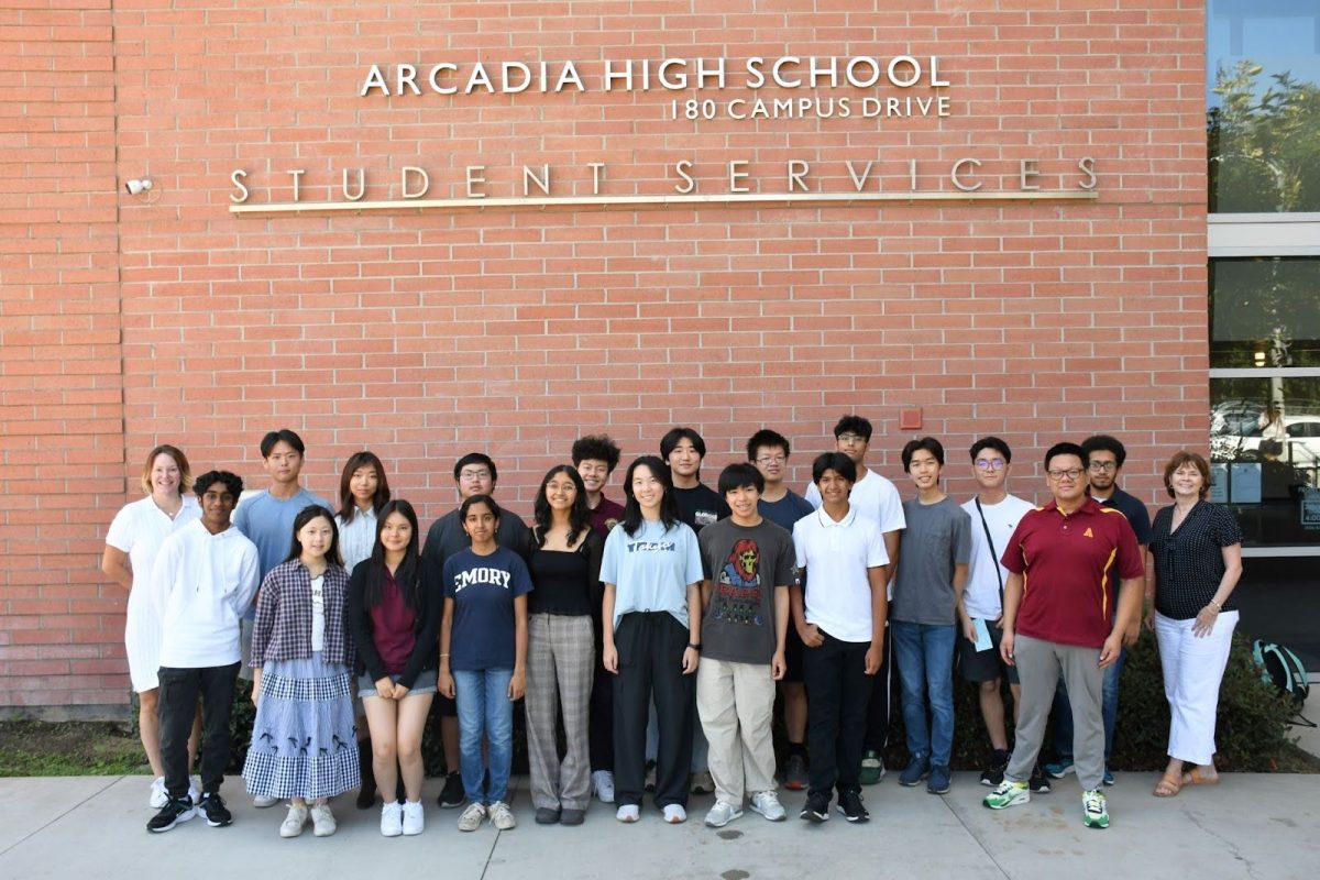 The 18 AHS student semifinalists together with their counselors and AHS Principal Dr. Angie Dillman