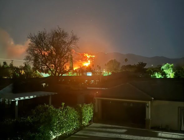 The blaze of the fires could be seen from the houses of many AHS students and athletes

Photos courtesy of Boys Varsity Cross Country team member junior Lucas Xue