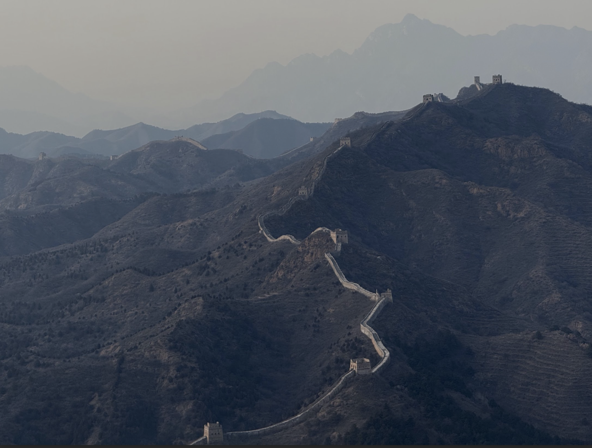 A panoramic view of Simatai Great Wall in Beijing, China. 