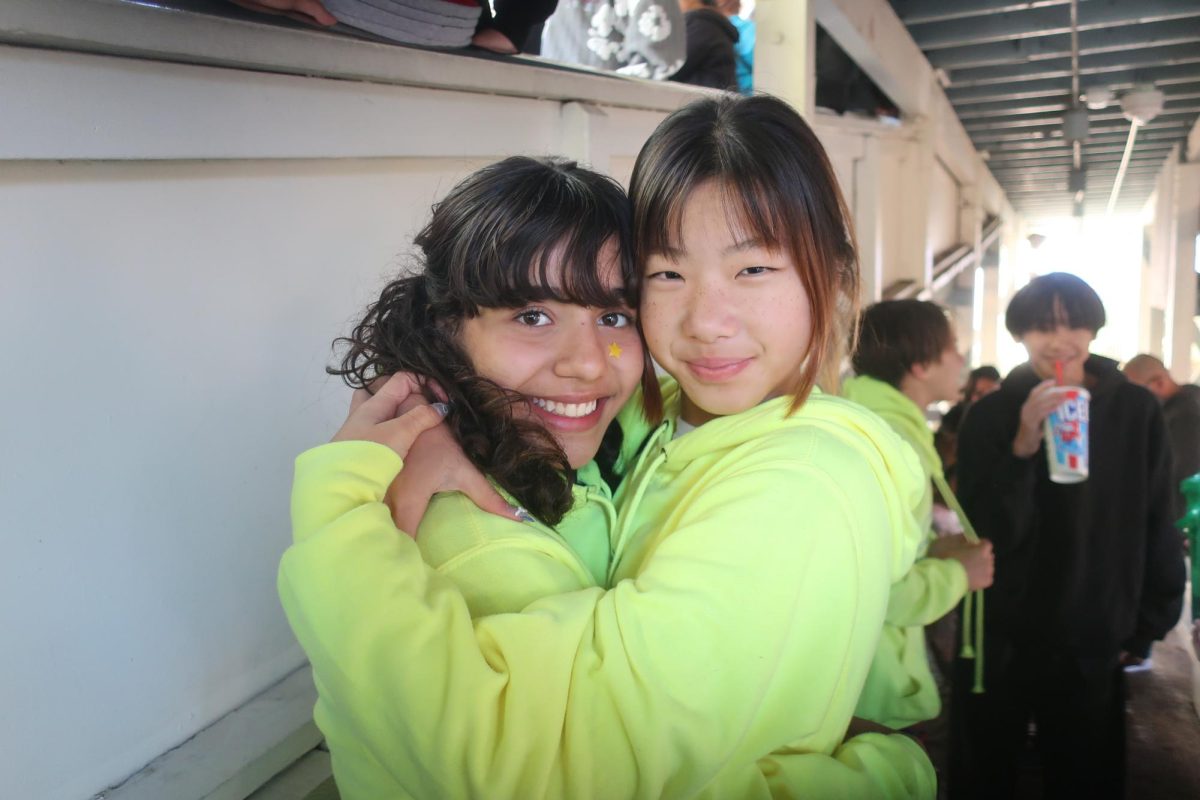 Garcillita and Kim (left to right) at Six Flags Magic Mountain