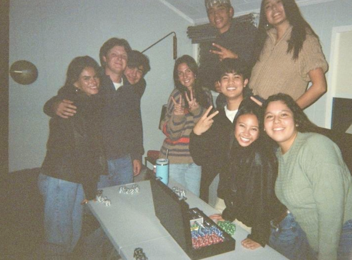 My friends and I took a picture hanging out with a disposable camera for a vintage film look
