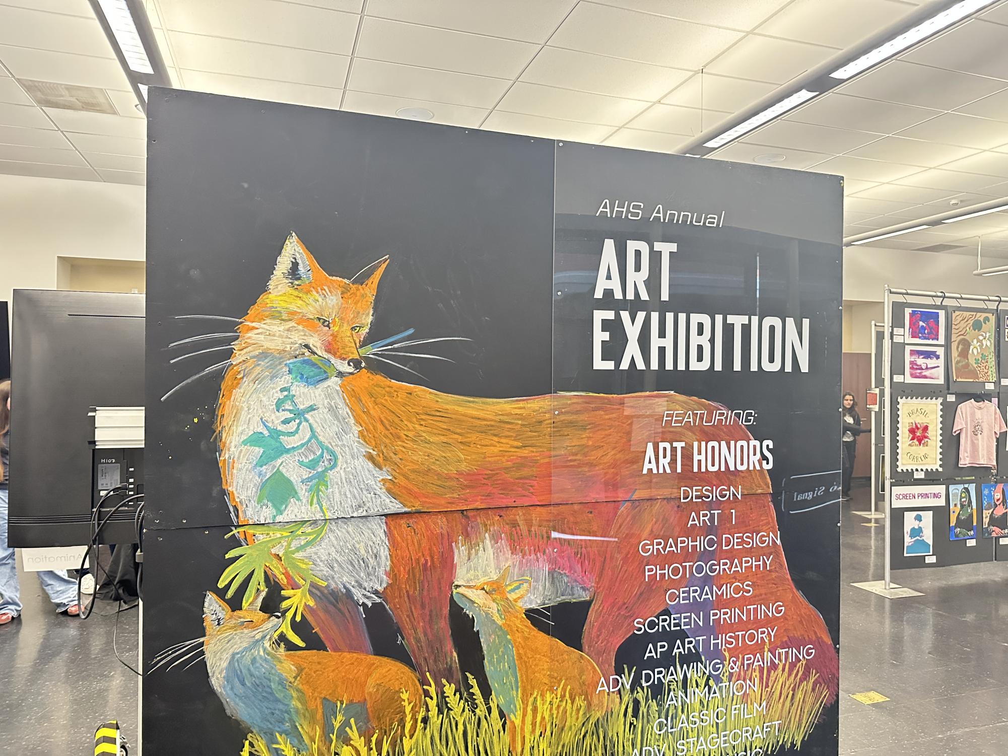 The display that greeted attendees.